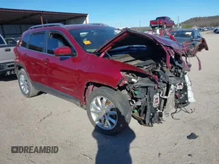 2017 Jeep Cherokee Limited with VIN 1C4PJLDBXHW661794, listed as a IAAI auction lot 40909038 with 109,609 mi miles. Bid and sale history available at carsss.com. Image 1.