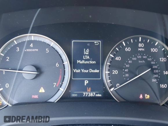 2020 Lexus RX 350 with VIN 2T2AZMDAXLC218361, listed as a IAAI auction lot 42617706 with 77,387 mi miles and . Bid and sale history available at DreamBid. Image 7.