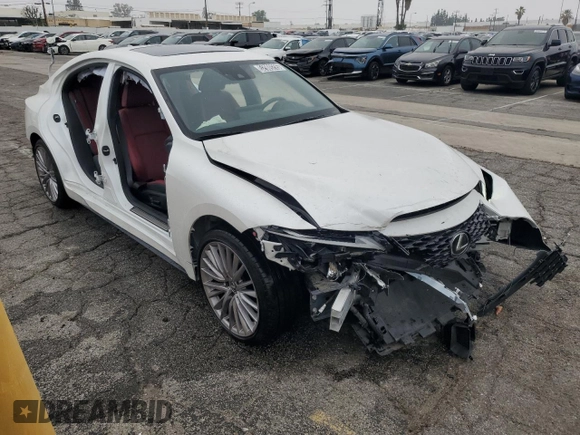 2024 Lexus IS 300 with VIN JTHDA1D24R5129048, listed as a Copart auction lot 57604335 with 6,339 mi miles and Clean title. Bid and sale history available at DreamBid. Image 4.