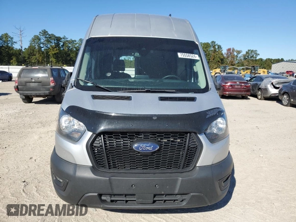 2021 Ford Transit Cargo with VIN 1FTBW3X86MKA61335, listed as a Copart auction lot 75558524 with 133,015 mi miles and Salvage Title. Bid and sale history available at carsss.com. Image 5.