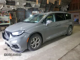 2022 Chrysler Pacifica Limited with VIN 2C4RC1GG7NR153169, listed as a Copart auction lot 53237435 with 93,350 mi miles and Salvage title. Bid and sale history available at DreamBid. Image 1.