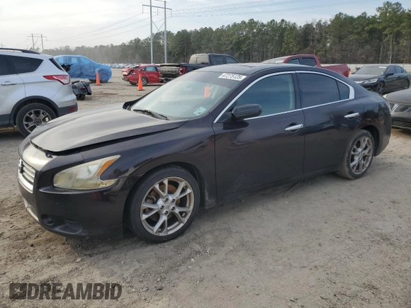 2014 Nissan Maxima S with VIN 1N4AA5AP6EC905347, listed as a Copart auction lot 47275125 with 191,287 mi miles and Salvage Title. Bid and sale history available at DreamBid. Image 1.
