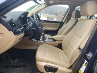 2017 BMW X3 xDrive28i with VIN 5UXWX9C55H0T14187, listed as a Copart auction lot 55049325 with 173,346 mi miles and Salvage Title. Bid and sale history available at DreamBid. Image 7.