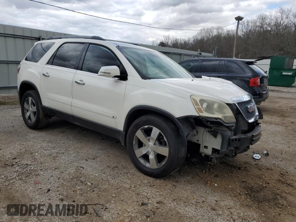 2010 GMC Acadia SLT1 with VIN 1GKLRMED3AJ109218, listed as a Copart auction lot 48042715 with 163,305 mi miles and Salvage title. Bid and sale history available at DreamBid. Image 4.