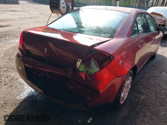 2008 Pontiac G6 1SV Value Leader with VIN 1G2ZF57B484273977, listed as a IAAI auction lot 41930494 with 104,300 mi miles. Bid and sale history available at carsss.com. Image 6.