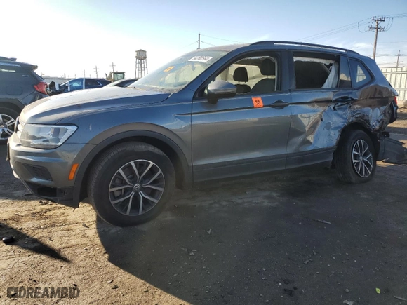 2021 Volkswagen Tiguan S with VIN 3VV0B7AX7MM135897, listed as a Copart auction lot 84140564 with 0 mi miles and Salvage Title. Bid and sale history available at carsss.com. Image 1.
