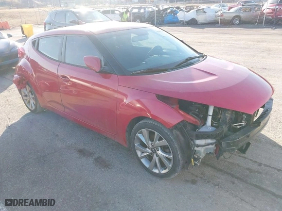 2016 Hyundai Veloster with VIN KMHTC6AD2GU272637, listed as a IAAI auction lot 41481226 with 143,974 mi miles. Bid and sale history available at carsss.com. Image 1.