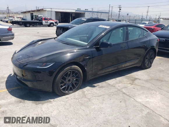 2025 Tesla Model 3 Long Range z VIN 5YJ3E1EA3SF975991, wystawiony jako Copart lot #55629765 z przebiegiem Nie podano mil oraz Szkoda całkowita • Salvage title. Historia ofert i sprzedaży dostępna na DreamBid. Obrazek 1.