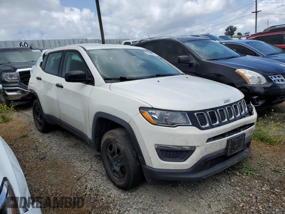 2020 Jeep Compass Sport with VIN 3C4NJDAB4LT167012, listed as a Copart auction lot 54540555 with 196,636 mi miles and Salvage title. Bid and sale history available at DreamBid. Image 4.