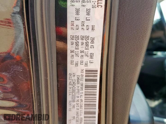 2016 Dodge Durango Limited z VIN 1C4RDHDG9GC322209, wystawiony jako Copart lot #58093655 z przebiegiem 236 422 mil mil oraz Szkoda całkowita • Salvage title. Historia ofert i sprzedaży dostępna na DreamBid. Obrazek 13.