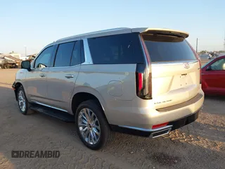 2024 Cadillac Escalade 4WD Premium Luxury with VIN 1GYS4BKL9RR241428, listed as a IAAI auction lot 41996176 with 13,976 mi miles and . Bid and sale history available at DreamBid. Image 3.