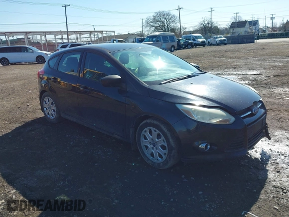 2012 Ford Focus SE with VIN 1FAHP3K27CL104556, listed as a IAAI auction lot 42065766 with 123,236 mi miles and . Bid and sale history available at carsss.com. Image 1.