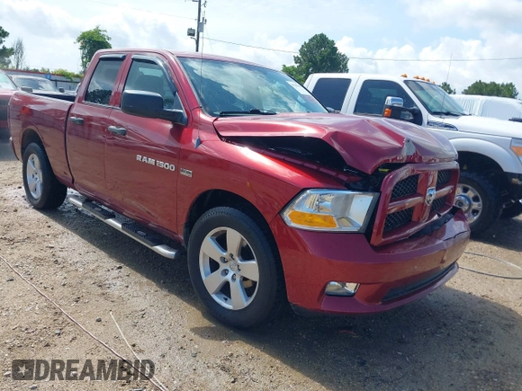 2012 Ram 1500 Express with VIN 1C6RD6FT7CS237486, listed as a IAAI auction lot 42518403 with 114,276 mi miles and . Bid and sale history available at DreamBid. Image 1.