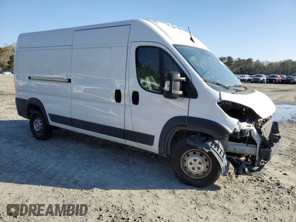 2023 Ram ProMaster Cargo with VIN 3C6LRVDG4PE545506, listed as a Copart auction lot 45299735 with 16,783 mi miles and Salvage Title. Bid and sale history available at carsss.com. Image 4.