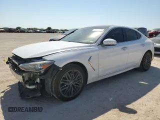2019 Genesis G70 2.0T Advanced with VIN KMTG34LA3KU023559, listed as a Copart auction lot 75190994 with 85,073 mi miles and Non Repairable. Bid and sale history available at carsss.com. Image 1.
