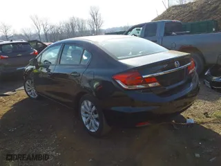 2013 Honda Civic Sdn LX with VIN 19XFB2F5XDE281160, listed as a IAAI auction lot 41804345 with 153,718 mi miles. Bid and sale history available at carsss.com. Image 3.
