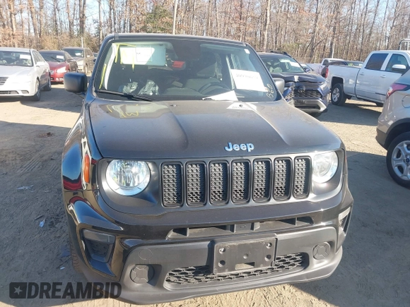 2020 Jeep Renegade Sport with VIN ZACNJAAB3LPL97434, listed as a IAAI auction lot 40990659 with 52,330 mi miles and . Bid and sale history available at carsss.com. Image 12.