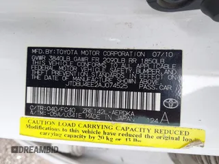 2010 Toyota Corolla with VIN JTDBU4EE2AJ074525, listed as a IAAI auction lot 41581276 with 195,679 mi miles. Bid and sale history available at carsss.com. Image 9.