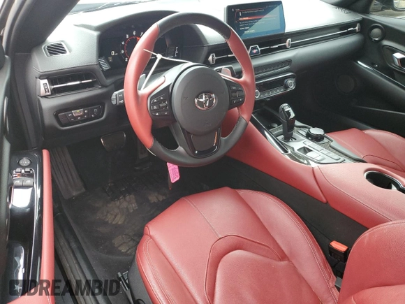 2022 Toyota GR Supra 3.0 with VIN WZ1DB0C06NW052360, listed as a Copart auction lot 79056304 with 12,060 mi miles and Salvage Title. Bid and sale history available at carsss.com. Image 8.