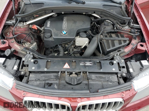 2013 BMW X3 xDrive28i with VIN 5UXWX9C55D0A23234, listed as a Copart auction lot 56388885 with 112,050 mi miles and Clean Title. Bid and sale history available at DreamBid. Image 12.