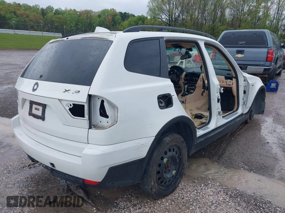 2010 BMW X3 xDrive30i with VIN WBXPC9C45AWJ34433, listed as a IAAI auction lot 41988504 with 1 mi miles. Bid and sale history available at carsss.com. Image 4.