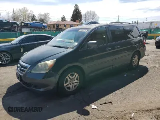 2006 Honda Odyssey EX-L with VIN 5FNRL38706B030501, listed as a Copart auction lot 53096515 with 197,215 mi miles and Salvage Title. Bid and sale history available at carsss.com. Image 1.
