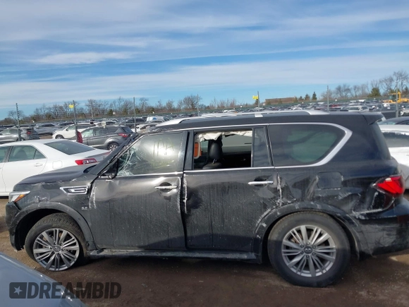 2018 Infiniti QX80 with VIN JN8AZ2NE0J9192869, listed as a IAAI auction lot 41434422 with 111,110 mi miles and . Bid and sale history available at DreamBid. Image 13.
