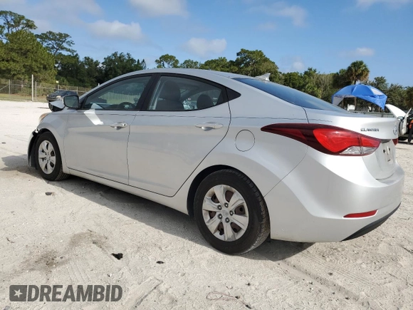 2016 Hyundai Elantra SE с VIN KMHDH4AE9GU483661, выставлен на аукционе Copart как лот 57785235 с пробегом 71 019 миль миль и Списание • Salvage title. История ставок и продаж доступна на DreamBid. Изображение 2.