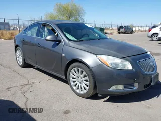 2011 Buick Regal CXL RL2 with VIN W04GP5EC9B1053488, listed as a IAAI auction lot 41711362 with 1 mi miles. Bid and sale history available at carsss.com. Image 1.