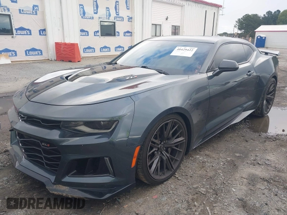 2023 Chevrolet Camaro ZL1 with VIN 1G1FK1R60P0102922, listed as a IAAI auction lot 40429422 with 49,272 mi miles and . Bid and sale history available at DreamBid. Image 17.