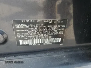 2011 Subaru Forester X Limited with VIN JF2SHBFC3BH745913, listed as a Copart auction lot 73682554 with 172,733 mi miles and Clean title. Bid and sale history available at DreamBid. Image 13.
