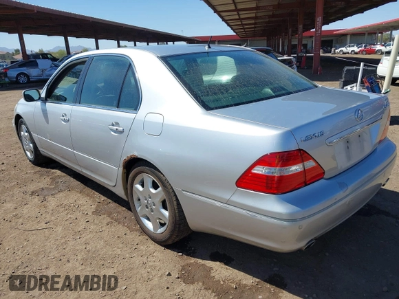 2005 Lexus LS 430 z VIN JTHBN36F150180604, wystawiony jako IAAI lot #41673727 z przebiegiem 182 363 mil mil oraz . Historia ofert i sprzedaży dostępna na DreamBid. Obrazek 3.