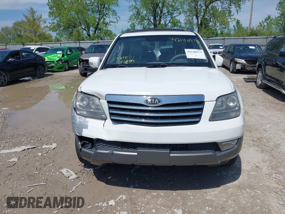 2009 Kia Borrego EX with VIN KNDJH741995016237, listed as a IAAI auction lot 42140573 with 161,269 mi miles. Bid and sale history available at carsss.com. Image 12.
