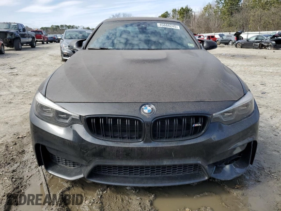 2018 BMW M4 z VIN WBS4Z9C59JEA24378, wystawiony jako Copart lot #45688245 z przebiegiem Nie podano mil oraz Szkoda całkowita • Salvage title. Historia ofert i sprzedaży dostępna na DreamBid. Obrazek 5.