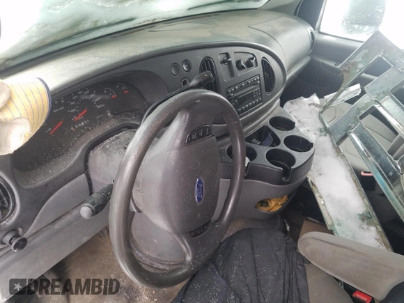 2008 Ford Econoline Cargo Commercial with VIN 1FTNE24L08DA53566, listed as a Copart auction lot 83140354 with Not Provided miles and Salvage Title. Bid and sale history available at DreamBid. Image 8.
