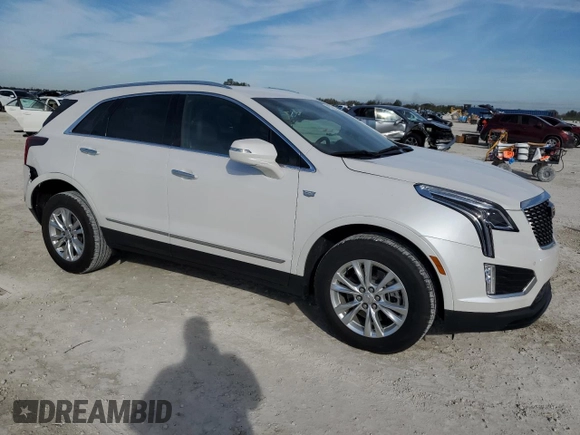 2022 Cadillac XT5 FWD Luxury with VIN 1GYKNAR41NZ178826, listed as a Copart auction lot 42780595 with 6,540 mi miles and Salvage title. Bid and sale history available at DreamBid. Image 4.
