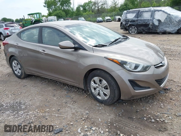 2016 Hyundai Elantra SE with VIN 5NPDH4AE8GH751419, listed as a IAAI auction lot 42547465 with 122,476 mi miles and . Bid and sale history available at DreamBid. Image 1.