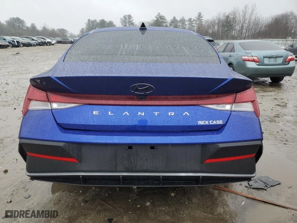2024 Hyundai Elantra SEL with VIN KMHLM4DG5RU665459, listed as a Copart auction lot 43423365 with 59,688 mi miles and Salvage Title. Bid and sale history available at carsss.com. Image 6.