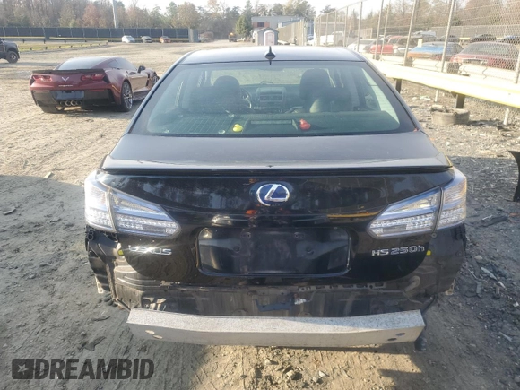 2010 Lexus HS 250h with VIN JTHBB1BAXA2021361, listed as a Copart auction lot 80203214 with 157,015 mi miles and Salvage Title. Bid and sale history available at DreamBid. Image 6.
