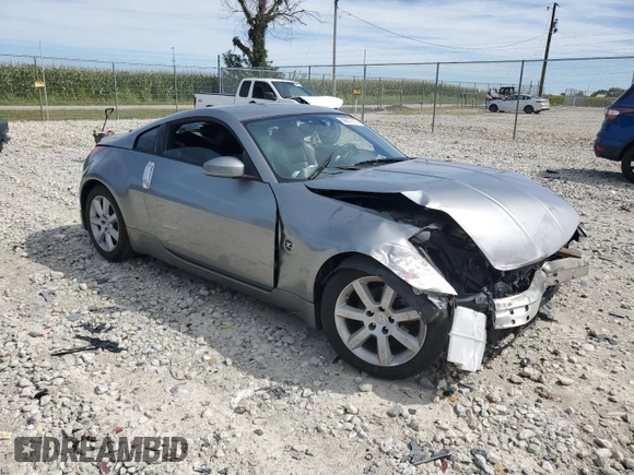 2005 Nissan 350Z with VIN JN1AZ34D05M606703, listed as a Copart auction lot 69631414 with 133,519 mi miles and Salvage Title. Bid and sale history available at DreamBid. Image 4.