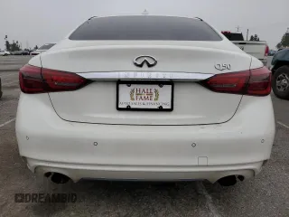 2018 Infiniti Q50 Luxe with VIN JN1EV7APXJM354116, listed as a Copart auction lot 52459655 with 66,624 mi miles and Non Repairable. Bid and sale history available at DreamBid. Image 6.