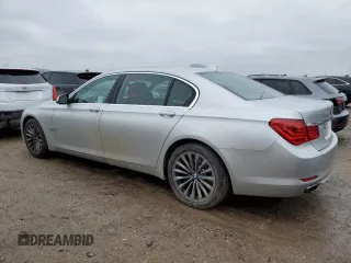 2012 BMW 7 Series 740Li with VIN WBAKB4C5XCC575479, listed as a Copart auction lot 86714504 with 58,585 mi miles and Salvage Title. Bid and sale history available at carsss.com. Image 2.