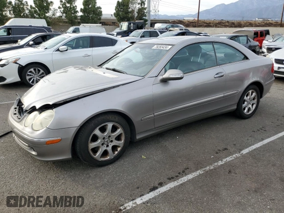 2004 Mercedes-Benz CLK 320 with VIN WDBTJ65J94F076025, listed as a Copart auction lot 79283434 with 107,903 mi miles and Salvage Title. Bid and sale history available at DreamBid. Image 1.