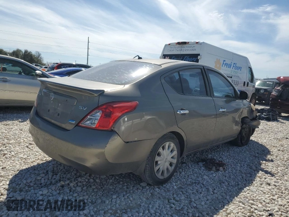 2012 Nissan Versa SL with VIN 3N1CN7AP8CL836863, listed as a Copart auction lot 46949615 with 133,681 mi miles and Salvage Title. Bid and sale history available at carsss.com. Image 3.