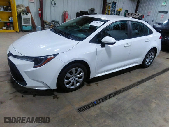 2021 Toyota Corolla LE with VIN 5YFEPMAE1MP189952, listed as a IAAI auction lot 42100355 with 57,345 mi miles. Bid and sale history available at carsss.com. Image 18.