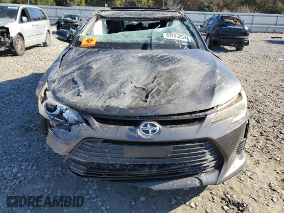 2014 Scion tC with VIN JTKJF5C71E3080366, listed as a Copart auction lot 83795254 with 0 mi miles and Salvage Title. Bid and sale history available at carsss.com. Image 5.