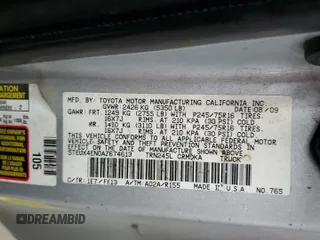 2010 Toyota Tacoma с VIN 5TEUX4EN0AZ674613, выставлен на аукционе Copart как лот 59273985 с пробегом 193 964 миль миль и Чистый • Clean title. История ставок и продаж доступна на DreamBid. Изображение 12.
