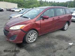 2012 Mazda 5 Sport with VIN JM1CW2BL4C0110696, listed as a Copart auction lot 58699865 with 201,603 mi miles and Salvage title. Bid and sale history available at DreamBid. Image 1.