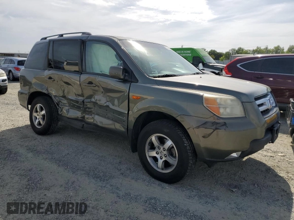 2008 Honda Pilot EX-L with VIN 5FNYF18528B004331, listed as a Copart auction lot 53324835 with 201,040 mi miles and Salvage Title. Bid and sale history available at carsss.com. Image 4.