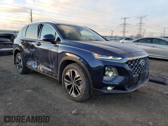 2020 Hyundai Santa Fe Limited with VIN 5NMS5CAA0LH284849, listed as a Copart auction lot 88536925 with 36,576 mi miles and Salvage Title. Bid and sale history available at carsss.com. Image 4.